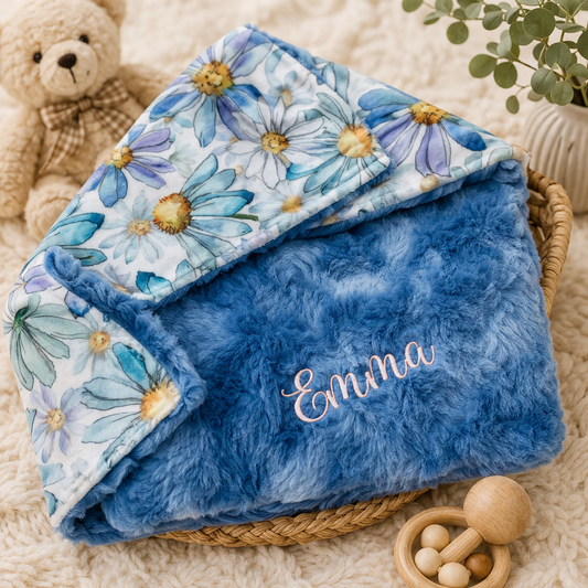Meadow Daisy Personalized Blanket