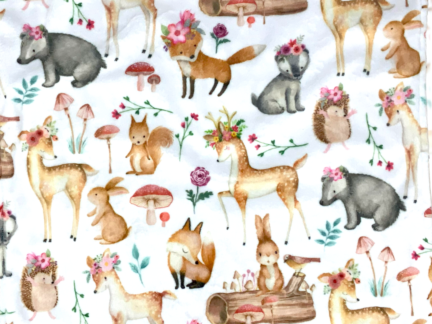 Woodland Bloom Peersonalized Blanket