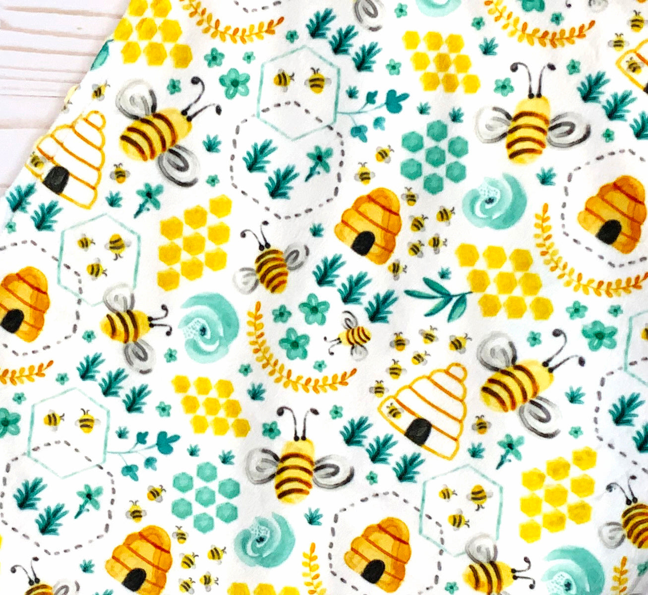 Honeybee Garden Keepsake Blanket