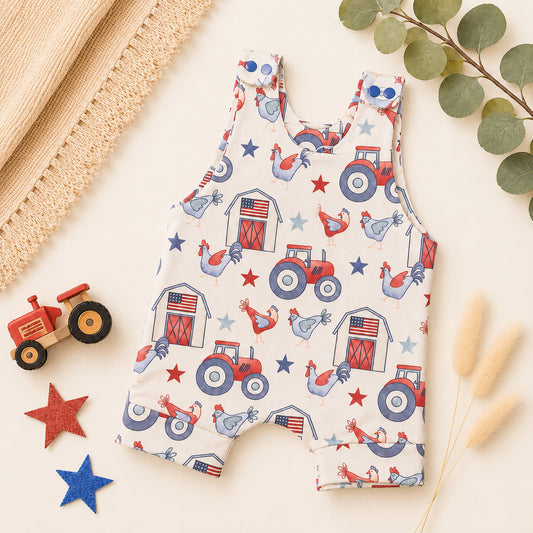Americana Farm Romper