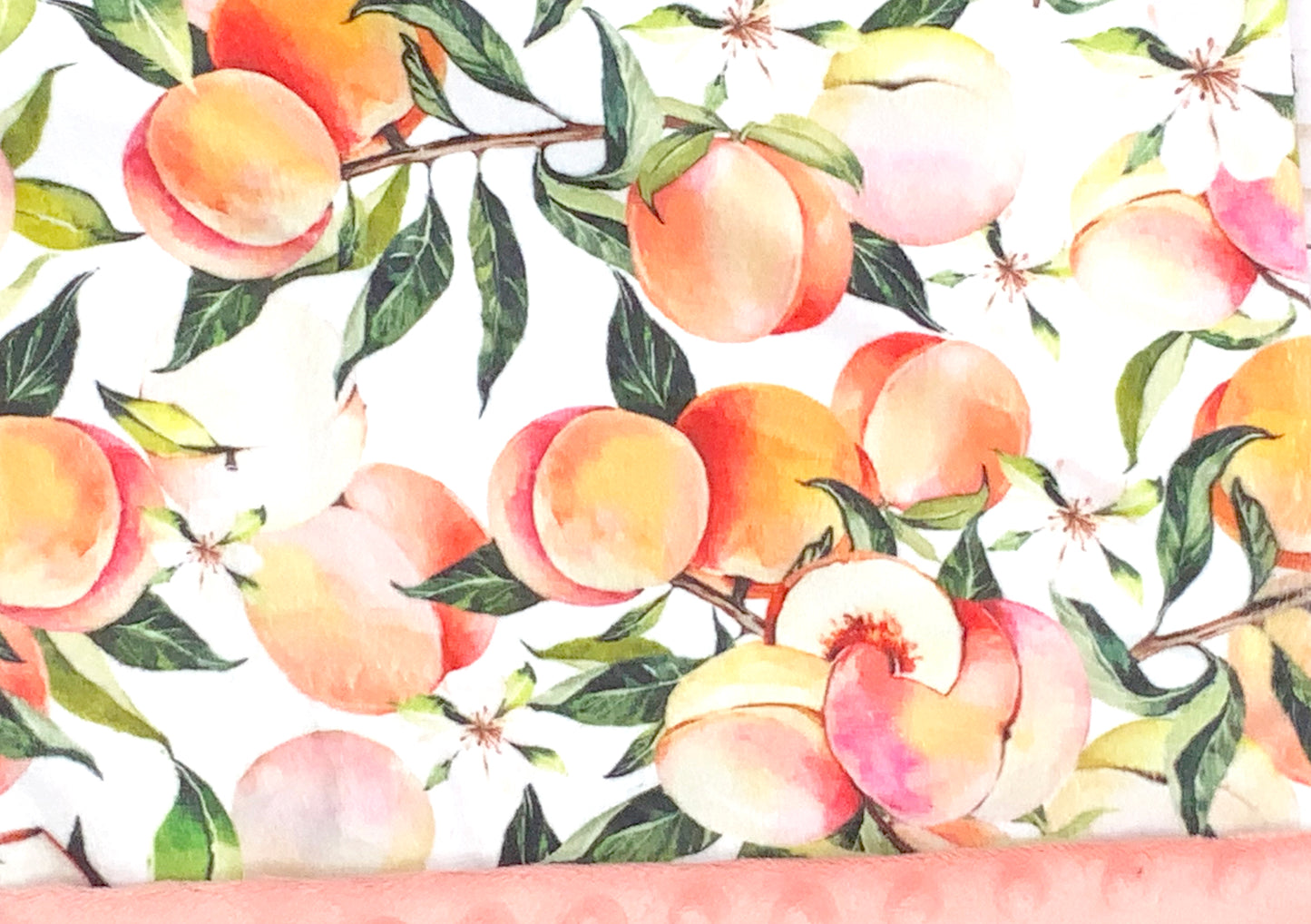 Sweet Peach Personalized Blanket