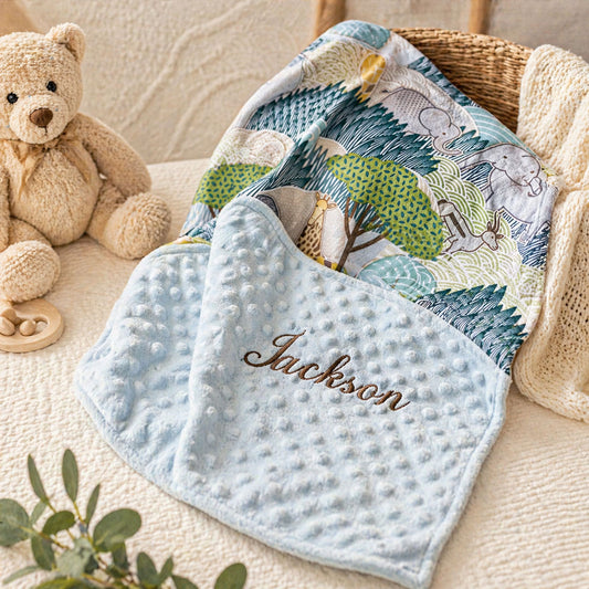 Safari Dreams Personalized Baby Blanket