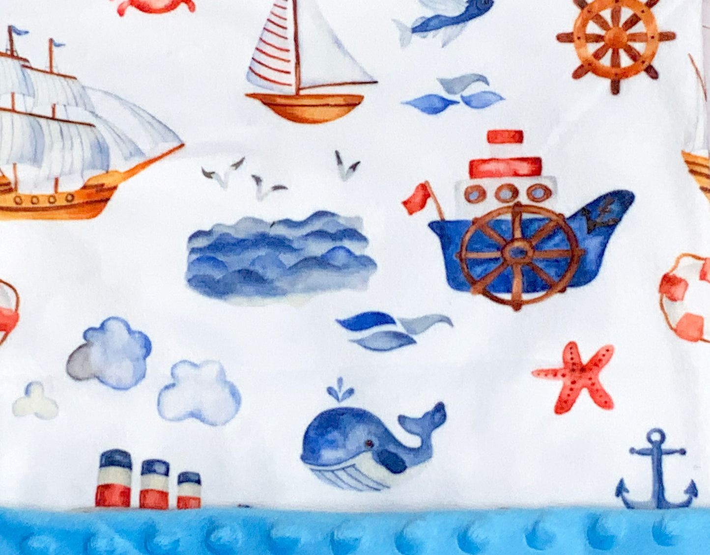 Coastal Voyage Luxe Personalized Blanket